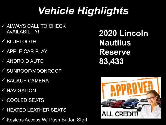 Used 2020 Lincoln Nautilus Reserve w/ Cargo Utility Package FWD image 9