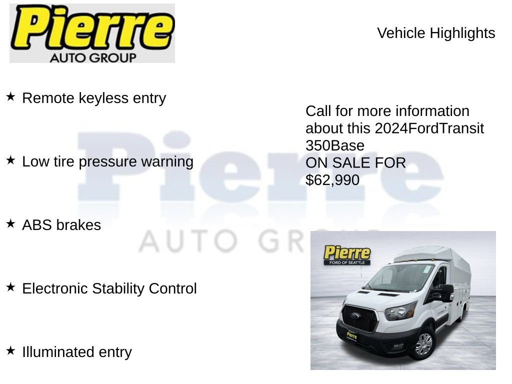 New 2024 Ford Transit 350 w/ Interior Upgrade Package image 7