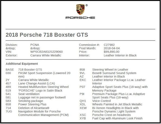 Used 2018 Porsche 718 Boxster GTS image 7
