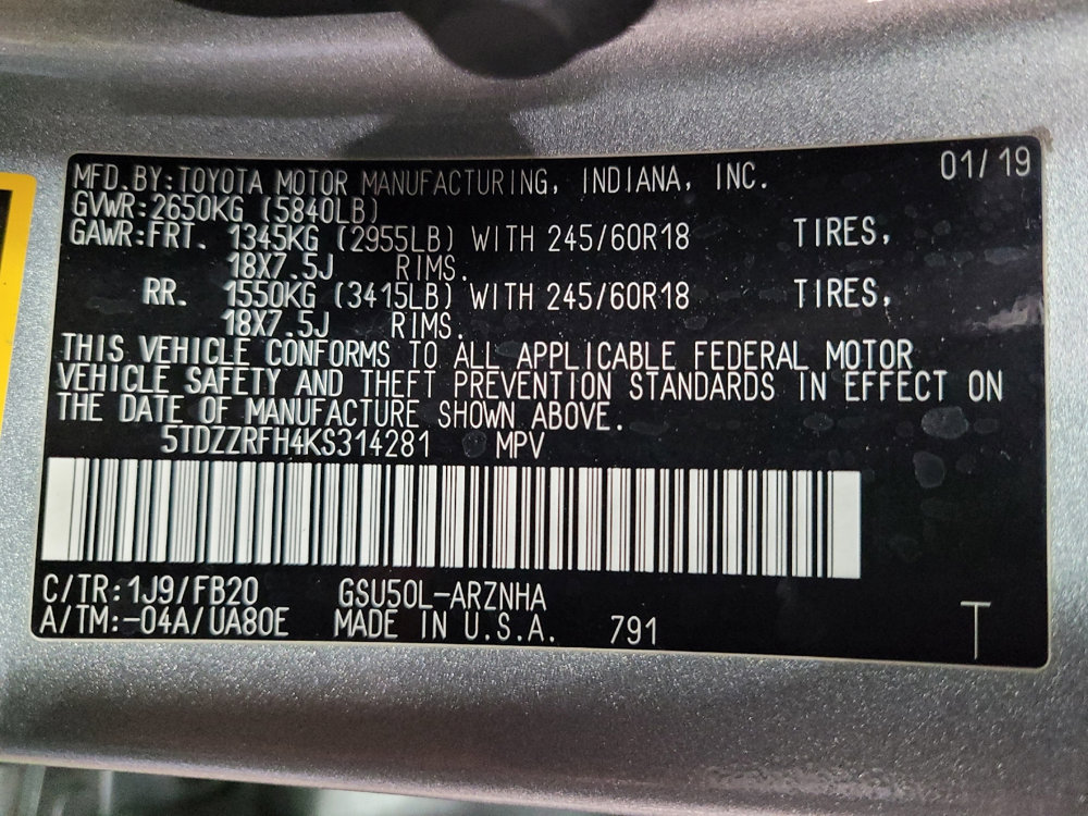 Used 2019 Toyota Highlander LE image 33