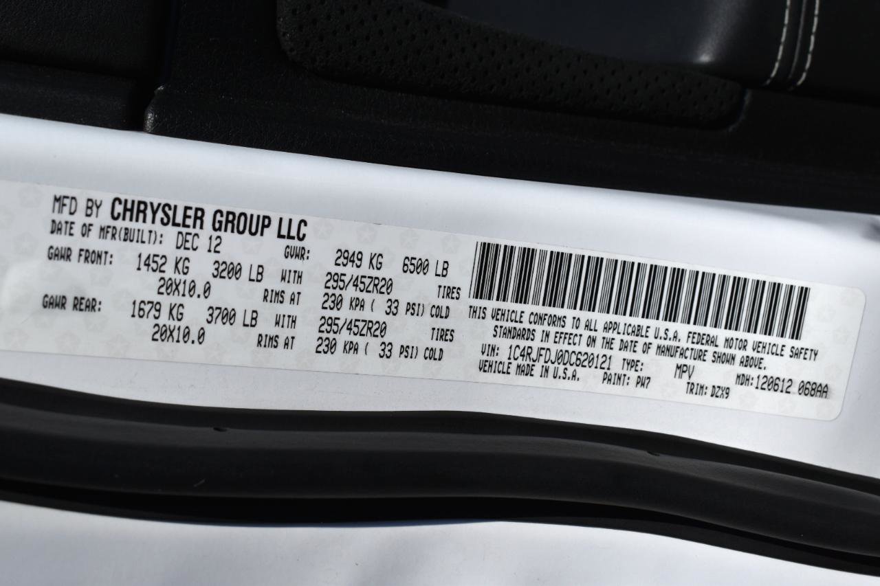 Used 2013 Jeep Grand Cherokee SRT8 image 45