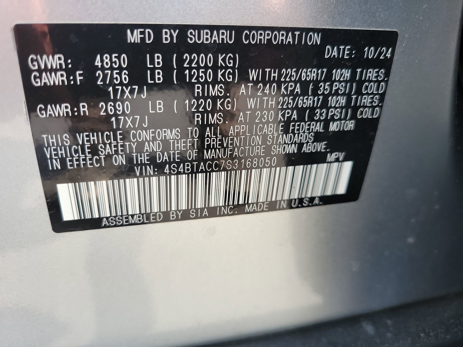 Used 2025 Subaru Outback Premium w/ Popular Package #1A AWD/4WD image 33