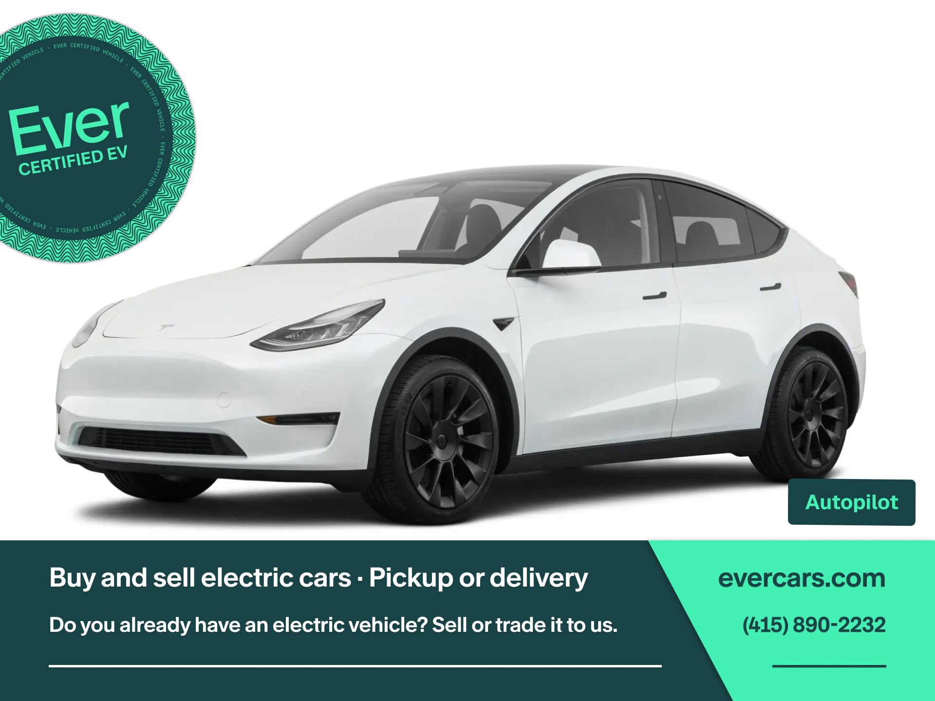 Used 2021 Tesla Model Y Long Range AWD/4WD image 1