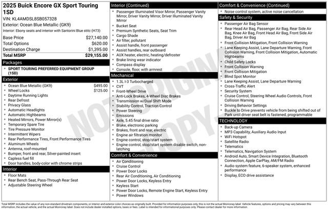 Certified 2025 Buick Encore GX Sport Touring FWD image 7