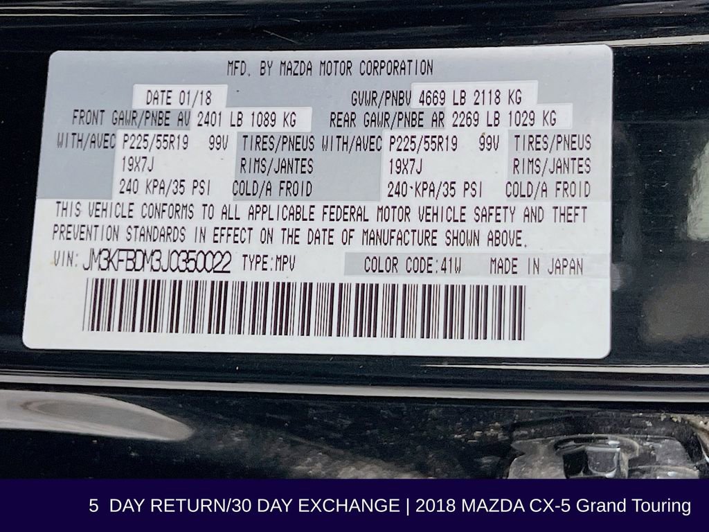 Used 2018 MAZDA CX-5 Grand Touring image 38