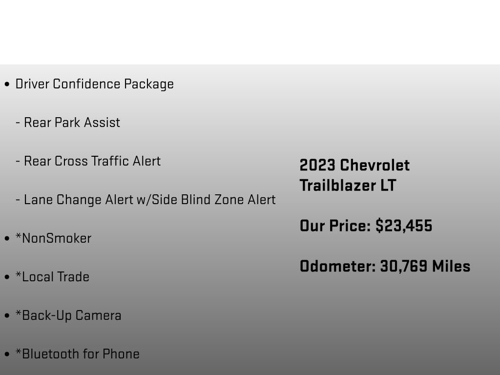 Used 2023 Chevrolet TrailBlazer LT w/ Convenience Package AWD/4WD image 12