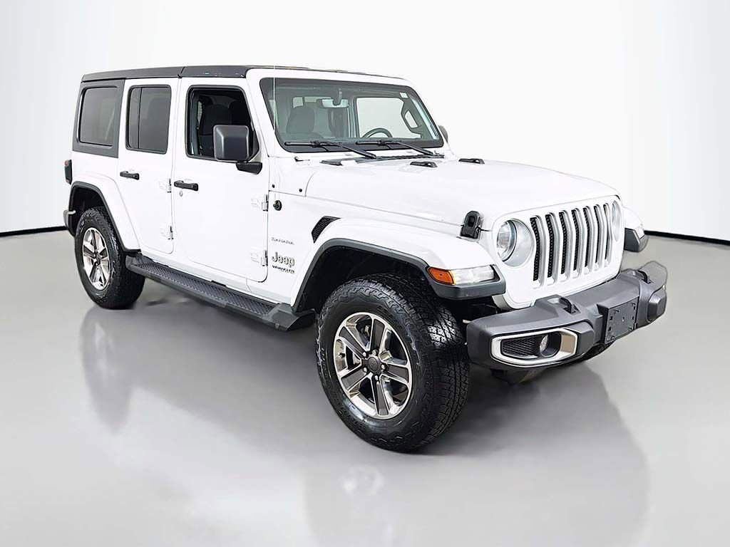 Used 2021 Jeep Wrangler Unlimited Sahara w/ Uconnect 4C Nav & Sound Group AWD/4WD image 2