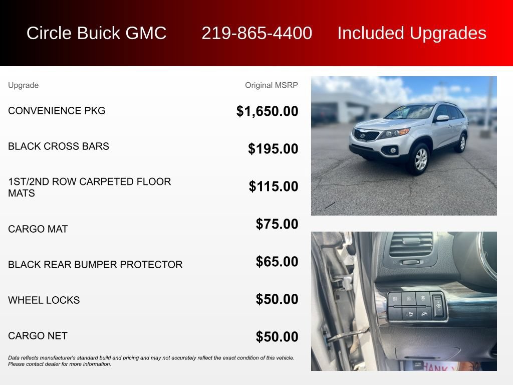 Used 2012 Kia Sorento LX w/ Convenience Pkg FWD image 3