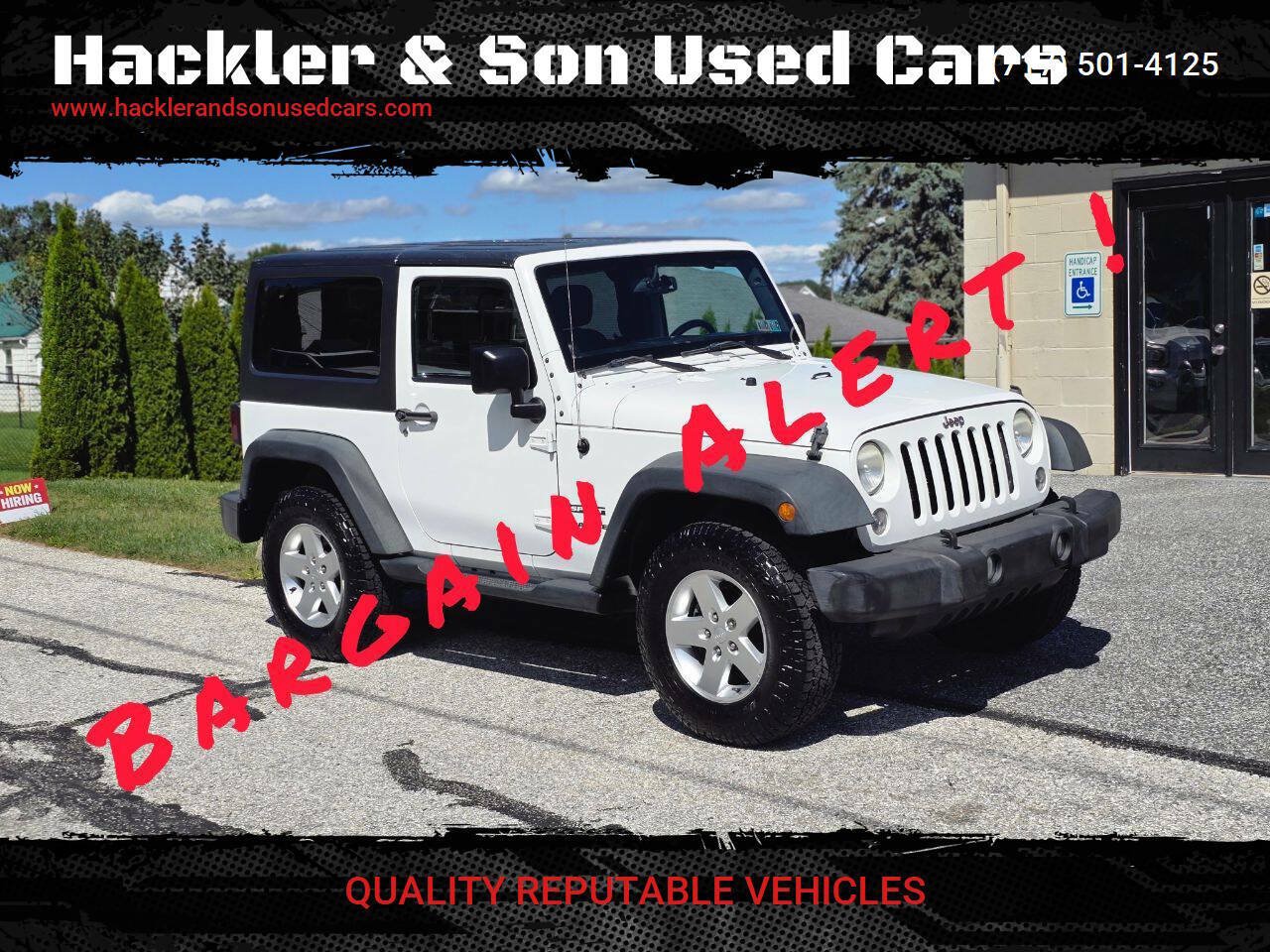Used 2014 Jeep Wrangler Sport w/ Quick Order Package 24S AWD/4WD image 1