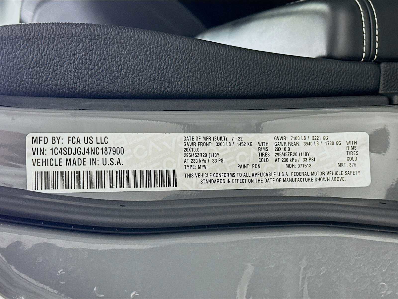 Used 2022 Dodge Durango SRT w/ Black Package image 31