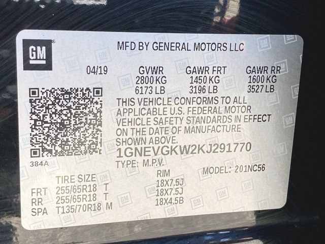 Used 2019 Chevrolet Traverse LT w/ LPO, Floor Liner Package AWD/4WD image 14