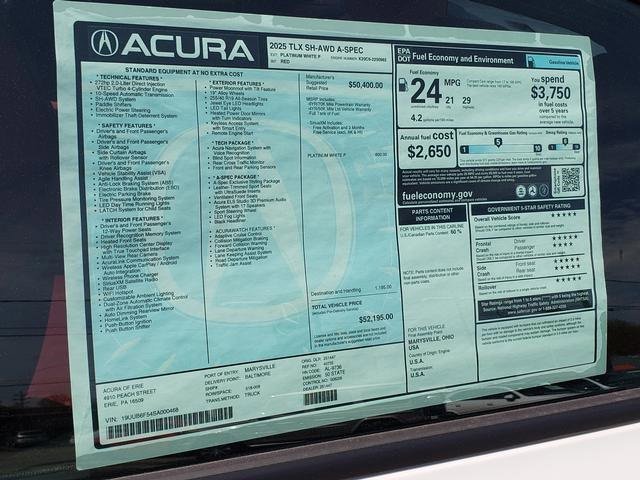 New 2025 Acura TLX SH-AWD w/ A-SPEC Pkg image 32