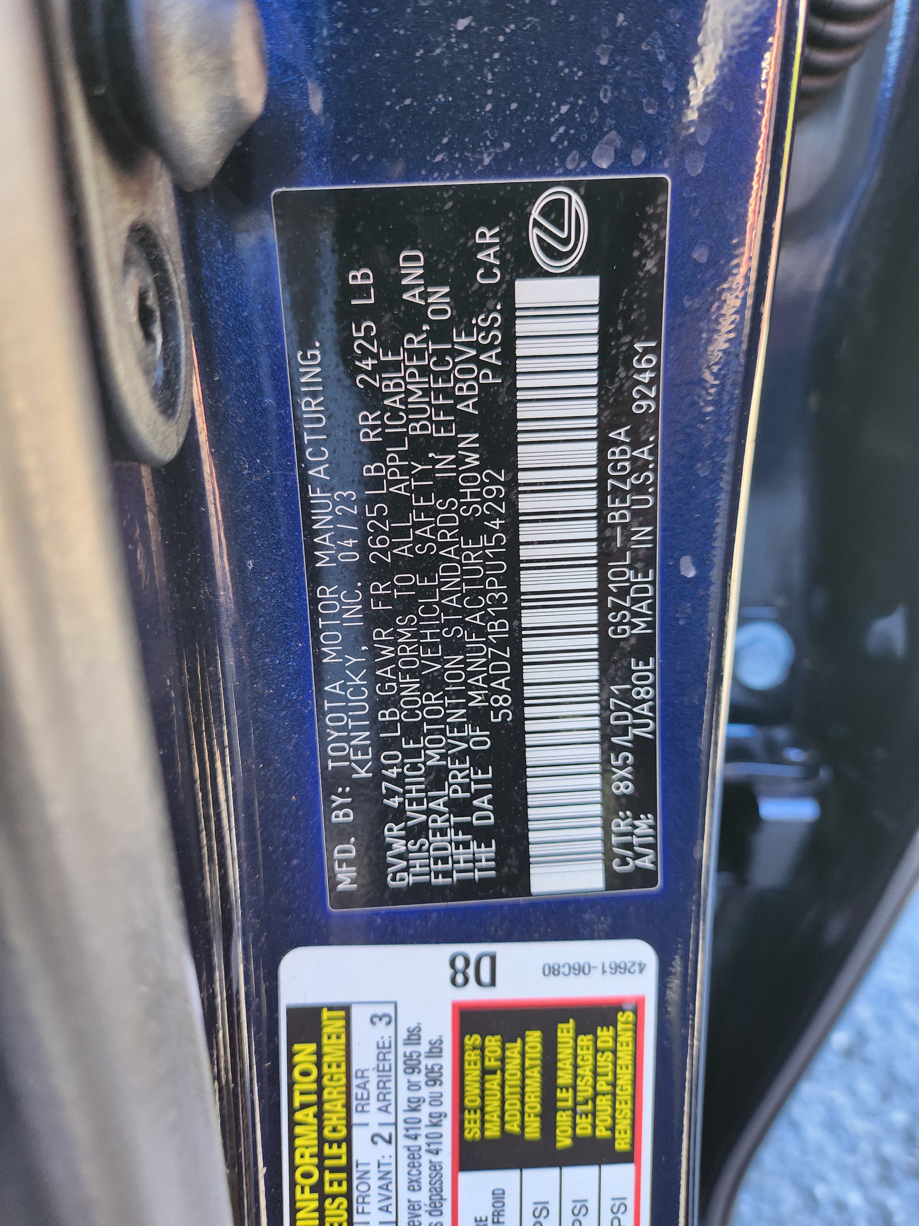 Certified 2023 Lexus ES 350 w/ Premium Package FWD image 30