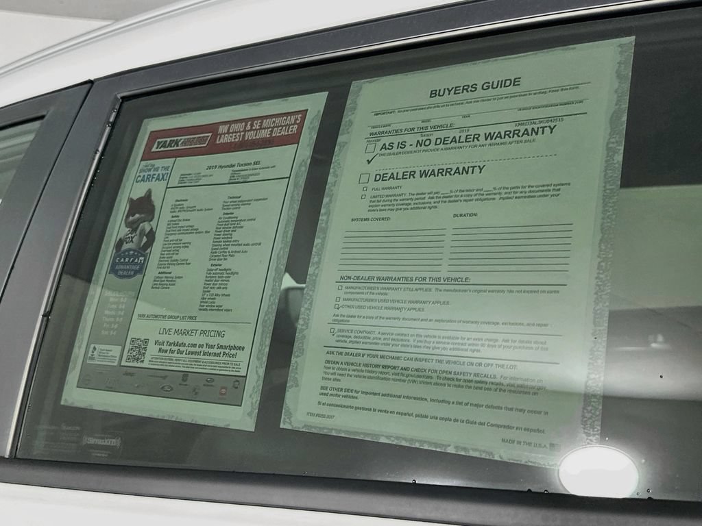 Used 2019 Hyundai Tucson SEL w/ Cargo Package FWD image 14