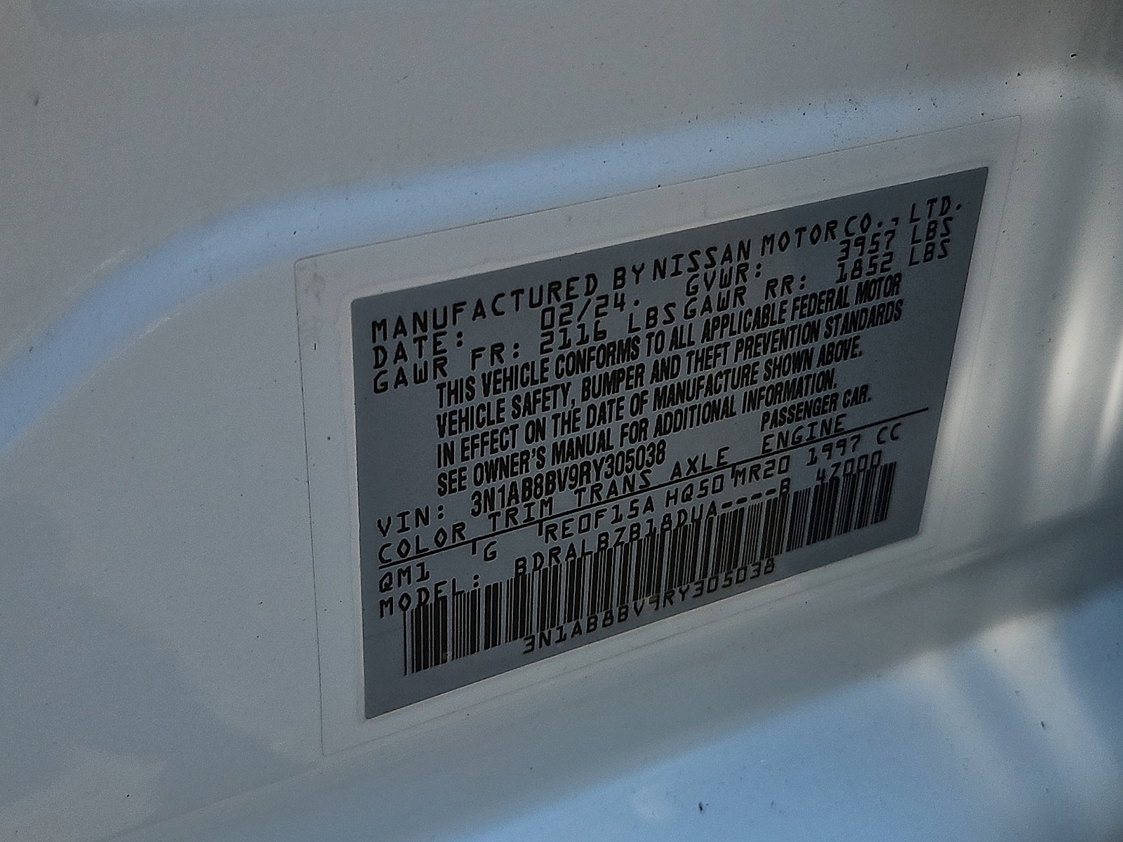 Certified 2024 Nissan Sentra S FWD image 26