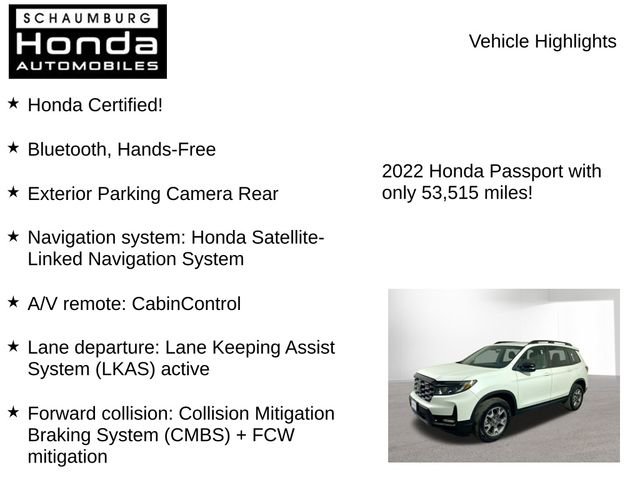 Certified 2022 Honda Passport TrailSport image 7