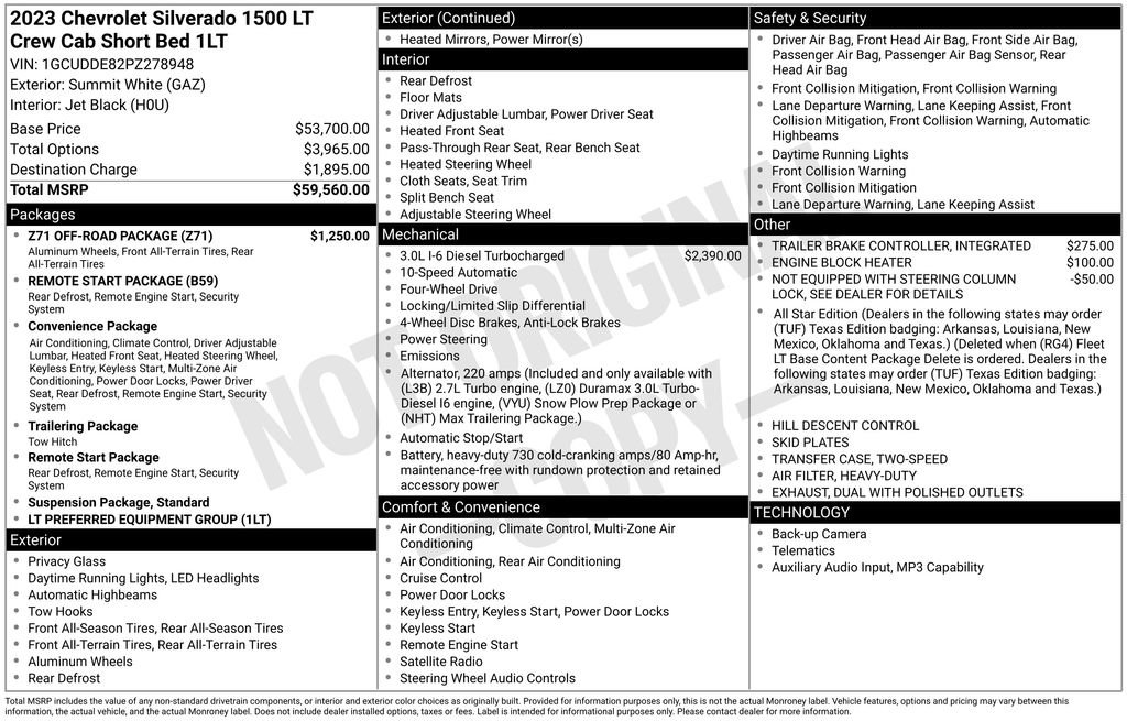 Certified 2023 Chevrolet Silverado 1500 LT w/ Z71 Off-Road Package AWD/4WD image 4