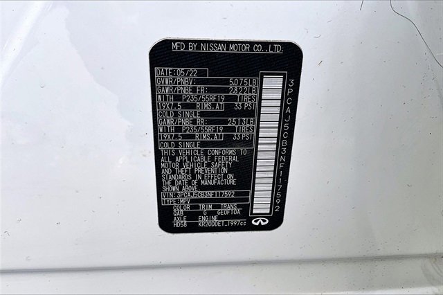 Used 2022 INFINITI QX50 Essential image 31