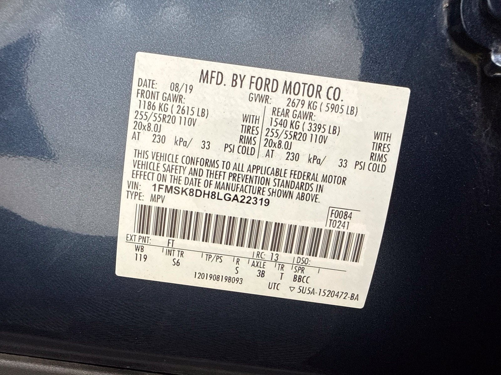Used 2020 Ford Explorer XLT w/ Equipment Group 202A AWD/4WD image 15