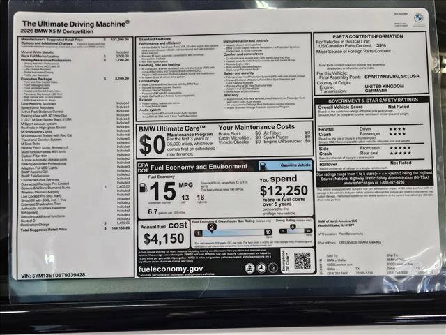 New 2026 BMW X5 M Competition image 17