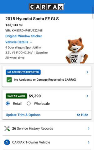 Used 2015 Hyundai Santa Fe GLS w/ Option Group 03