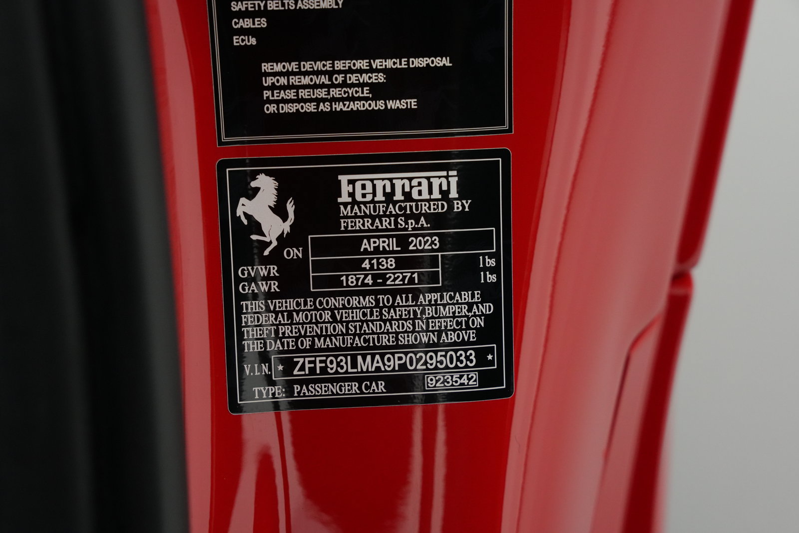Used 2023 Ferrari F8 Spider RWD image 52