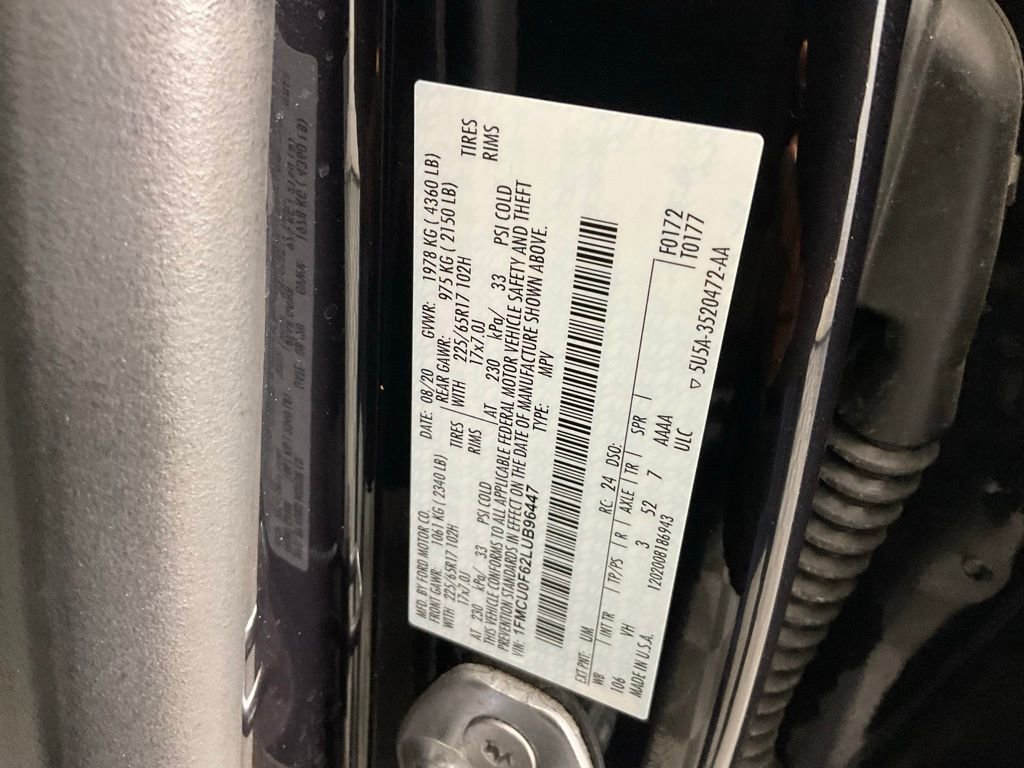 Certified 2020 Ford Escape S image 26