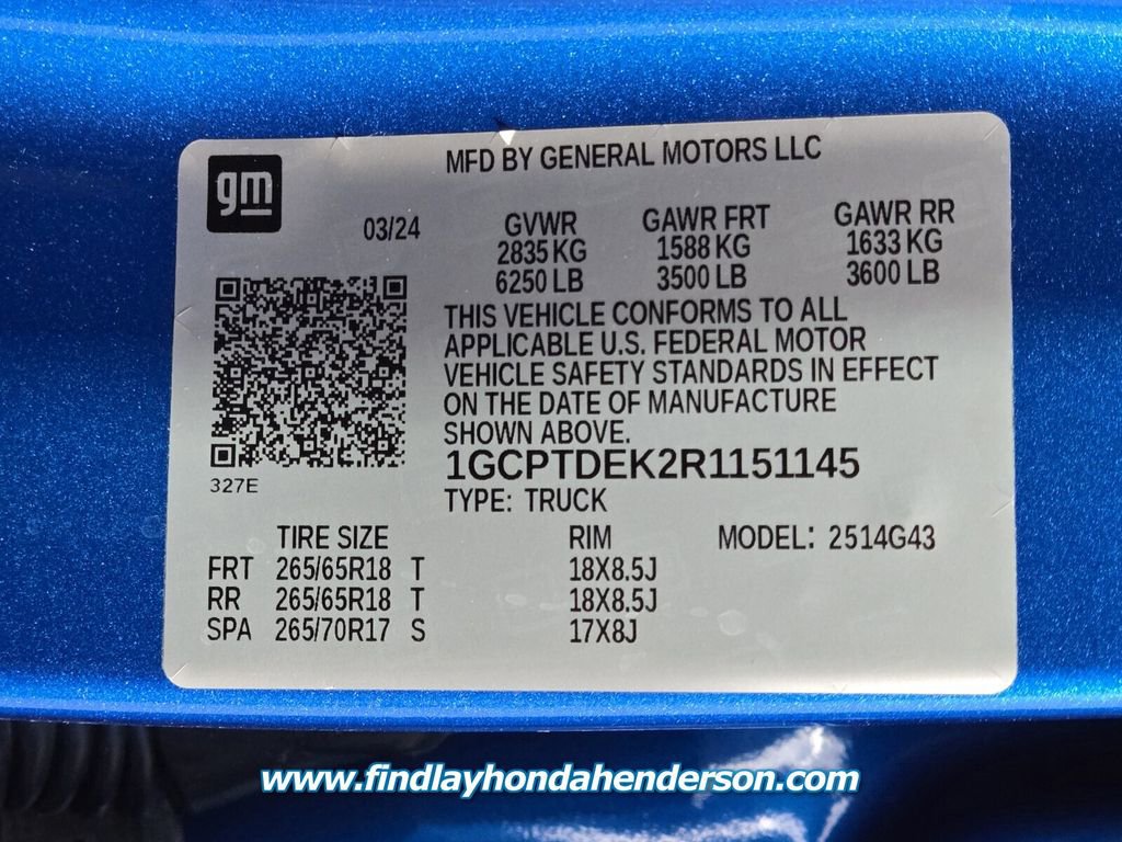 Used 2024 Chevrolet Colorado Z71 w/ Z71 Convenience Package 2 image 13