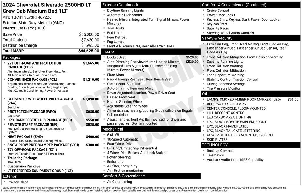 Used 2024 Chevrolet Silverado 2500 LT AWD/4WD image 11