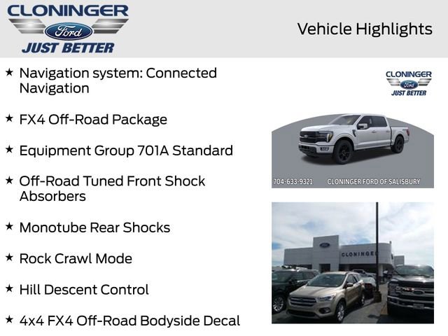New 2025 Ford F150 Platinum w/ FX4 Off-Road Package AWD/4WD image 11