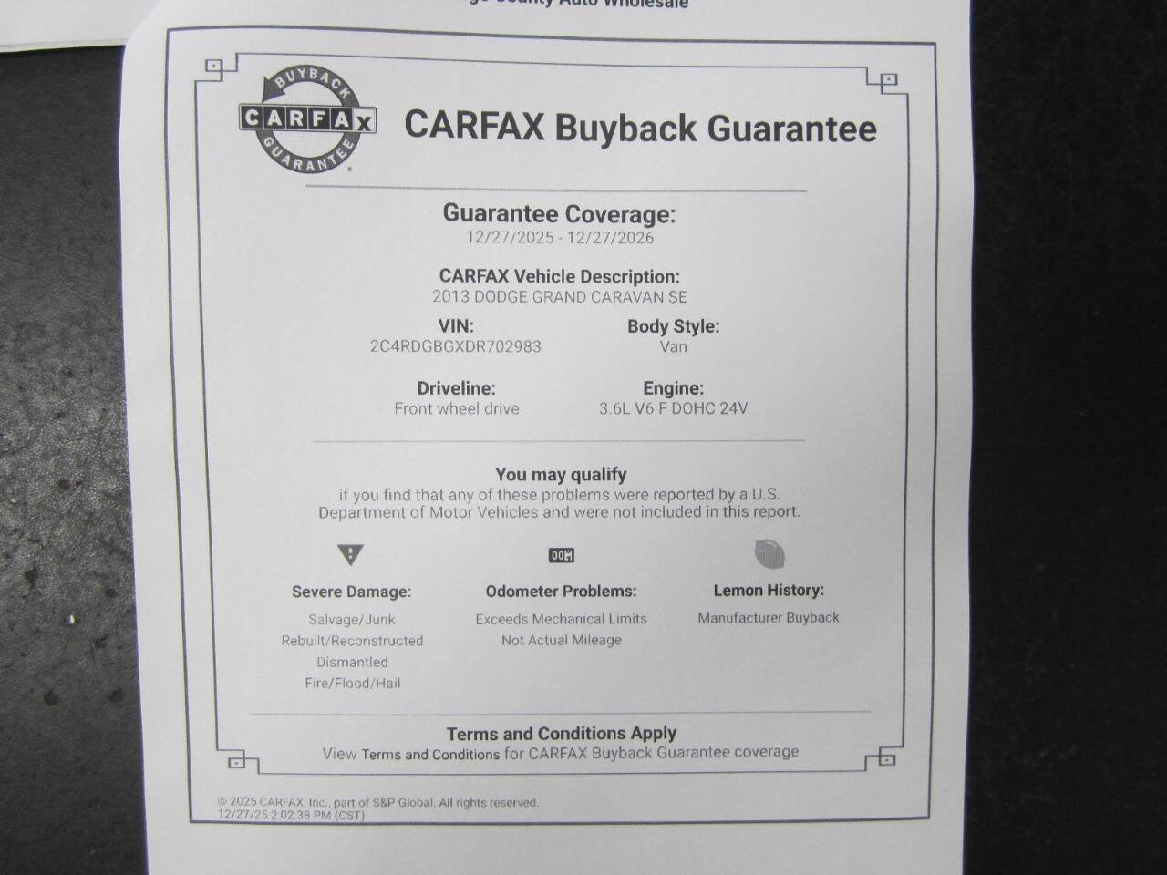 Used 2013 Dodge Grand Caravan SE image 39