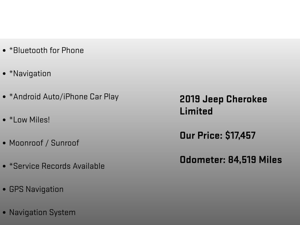 Used 2019 Jeep Cherokee Limited w/ Luxury Group image 24