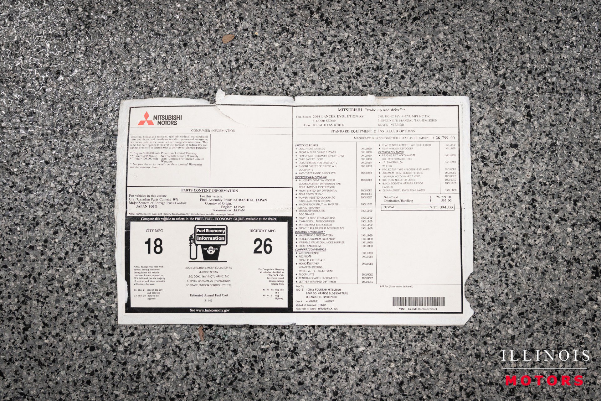 Used 2004 Mitsubishi Lancer Evolution RS AWD/4WD image 38