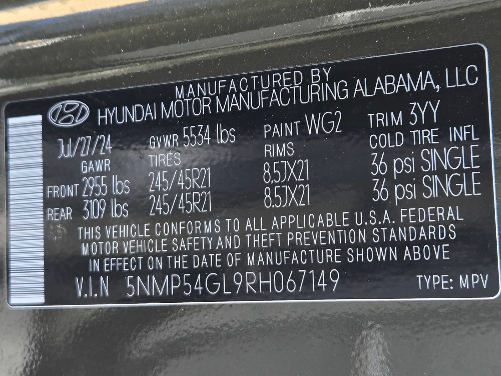 Used 2024 Hyundai Santa Fe Calligraphy FWD image 14