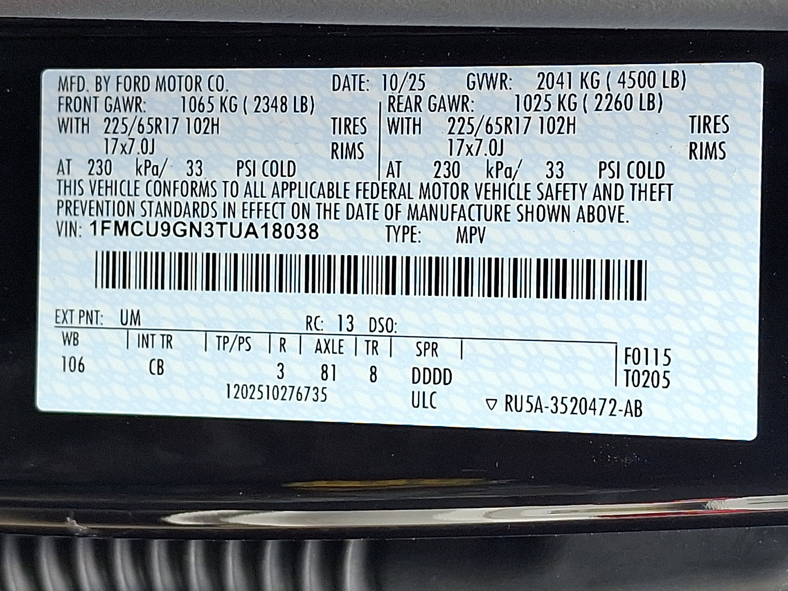 New 2026 Ford Escape Active AWD/4WD image 11
