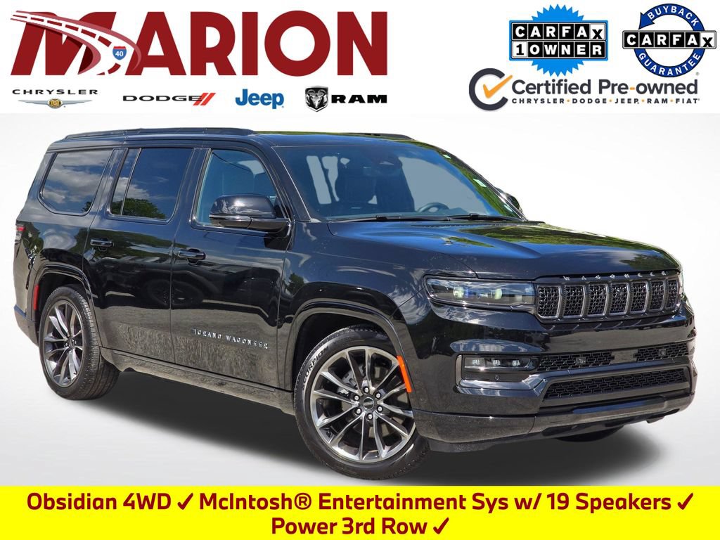 Used 2024 Jeep Grand Wagoneer Series II Obsidian w/ Quick Order Packagew 28T
