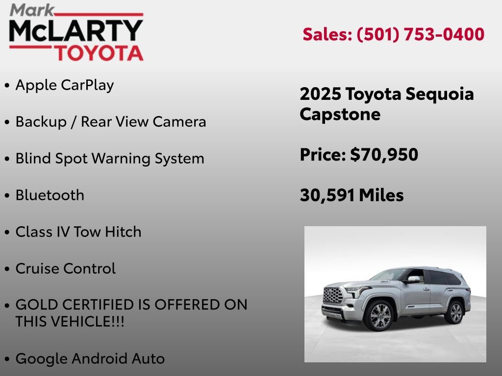 Certified 2025 Toyota Sequoia Capstone AWD/4WD image 16