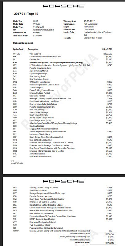 Certified 2017 Porsche 911 Targa 4S AWD/4WD image 9