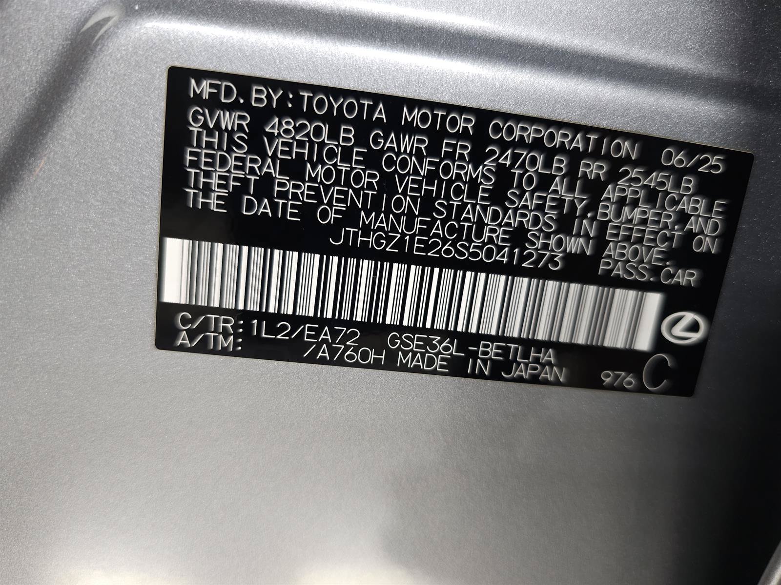 Certified 2025 Lexus IS 350 F Sport AWD/4WD image 31