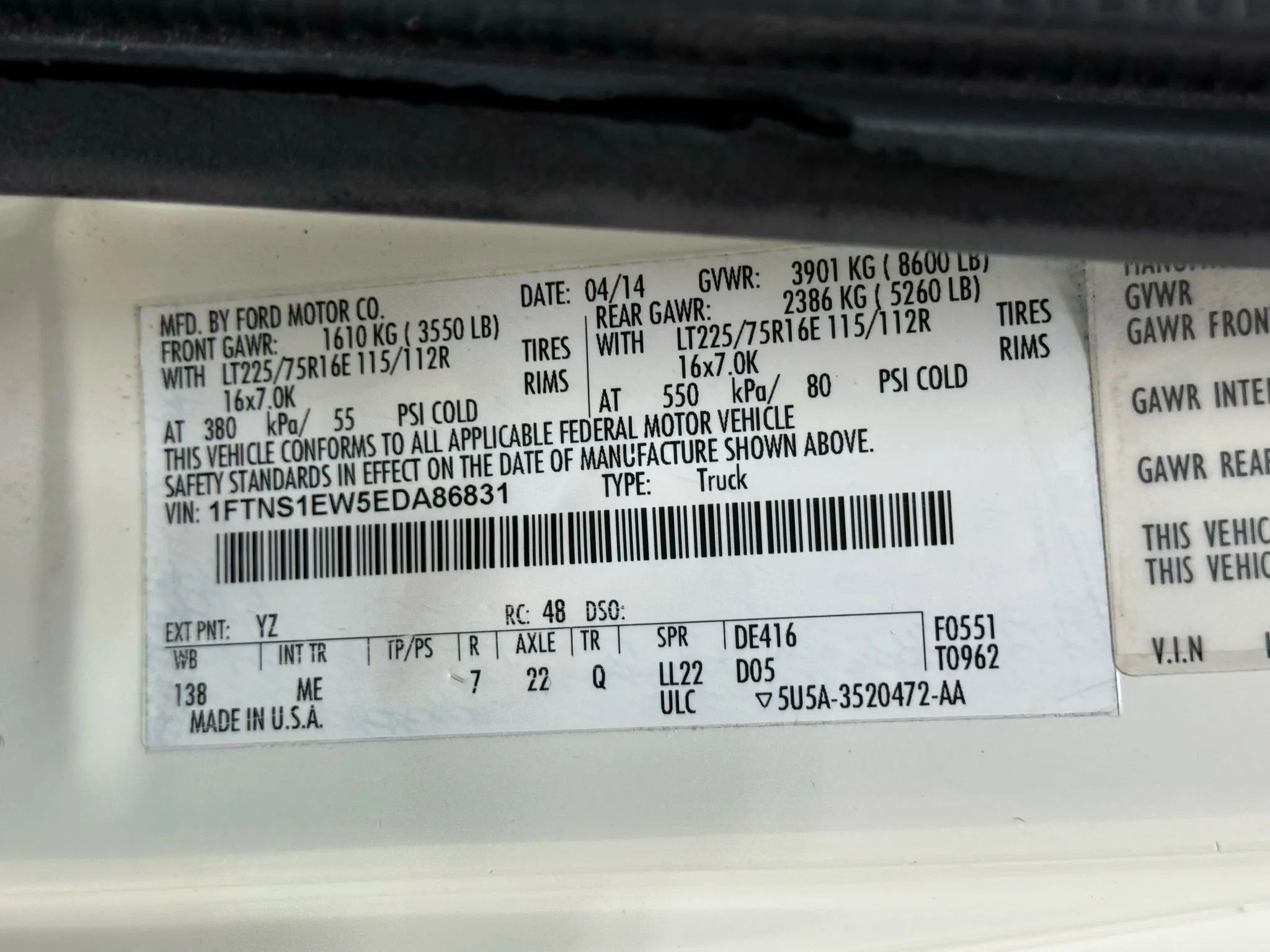 Used 2014 Ford E-150 and Econoline 150 Extended Van 3D image 45