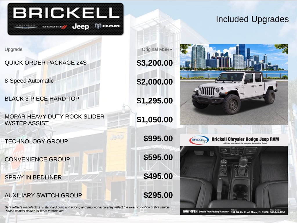 Used 2020 Jeep Gladiator Sport w/ Quick Order Package 24S AWD/4WD image 5