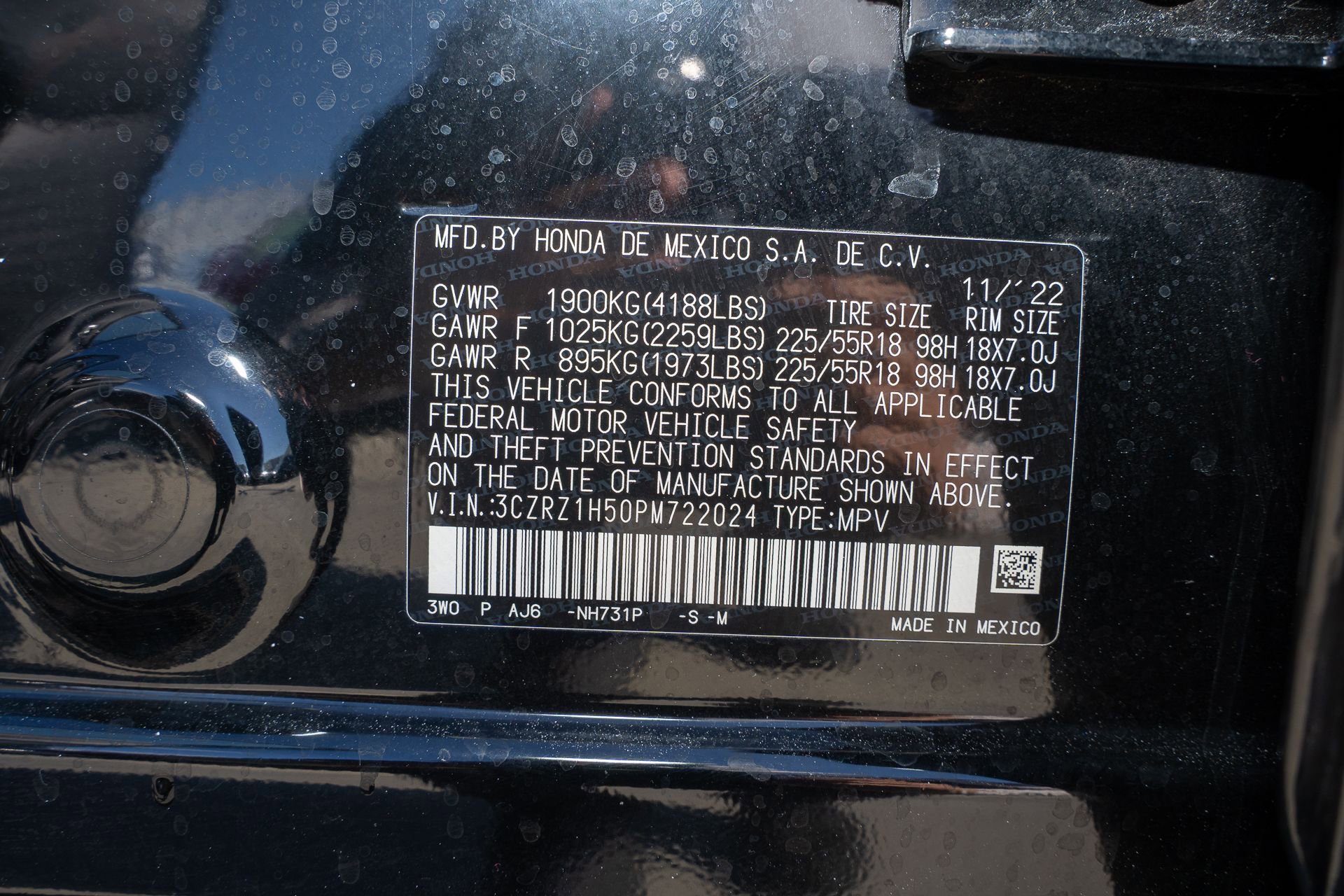 Certified 2023 Honda HR-V Sport image 36