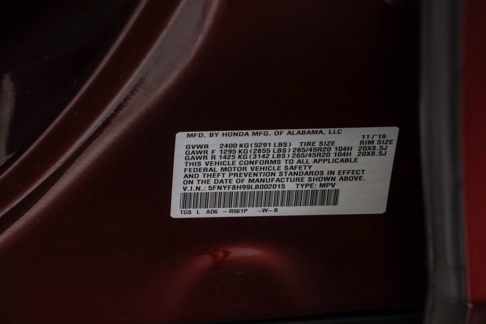 Used 2020 Honda Passport Touring image 33