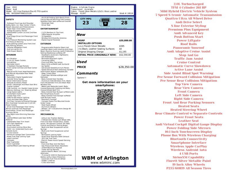 Used 2022 Audi Q5 2.0T Premium Plus w/ Premium Plus Package image 2