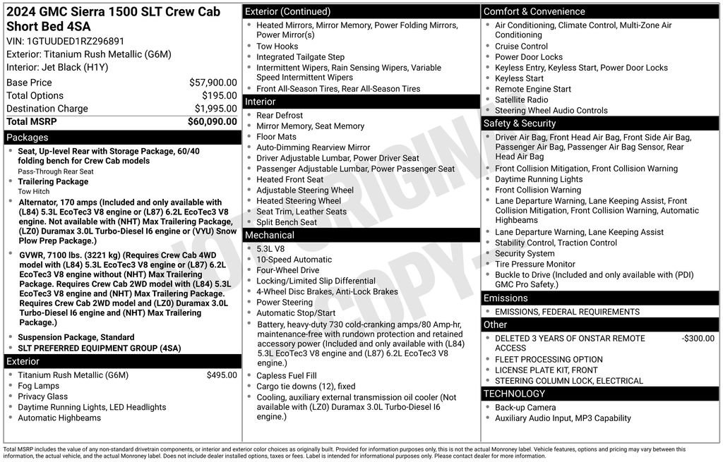 Used 2024 GMC Sierra 1500 SLT image 57