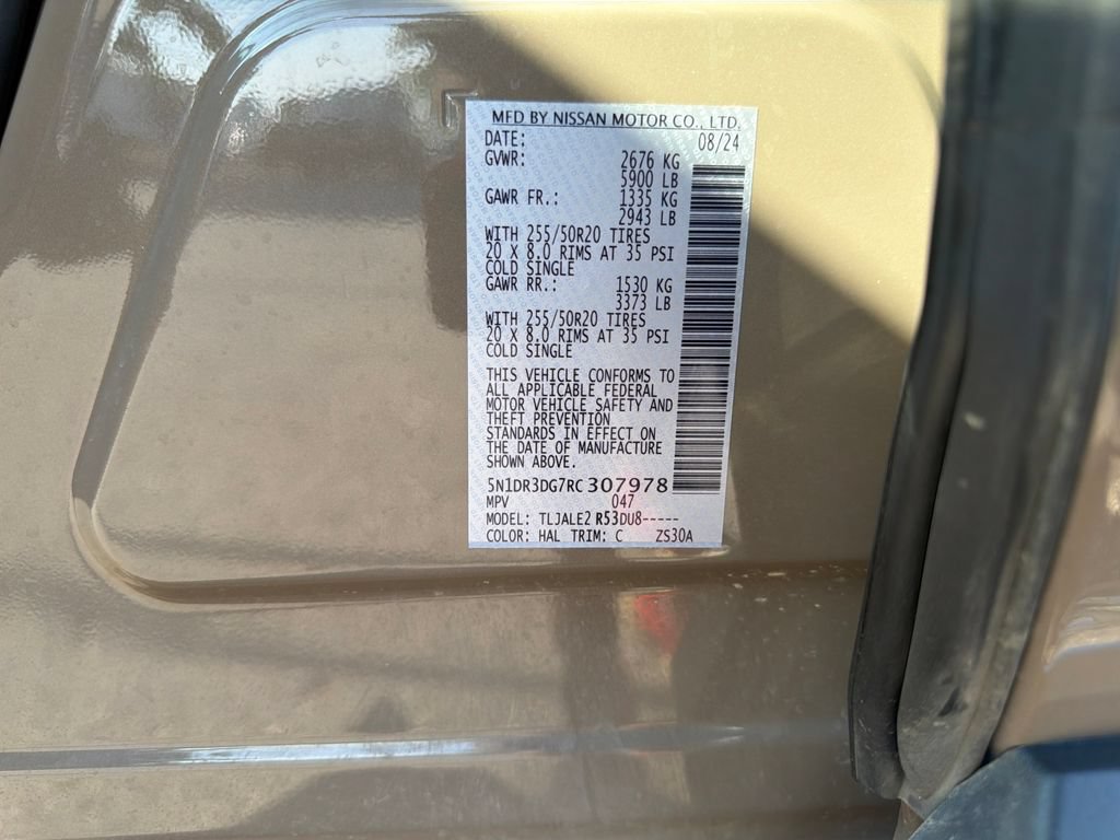 Used 2024 Nissan Pathfinder Platinum w/ Cargo Package FWD image 33