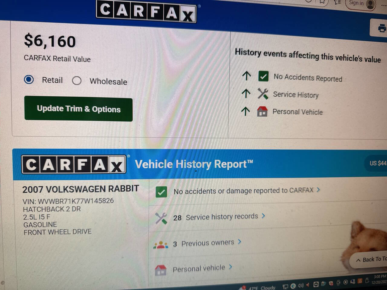 Used 2007 Volkswagen Rabbit 2-Door image 7