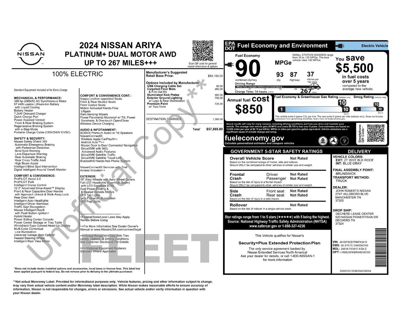 Certified 2024 Nissan Ariya AWD image 35