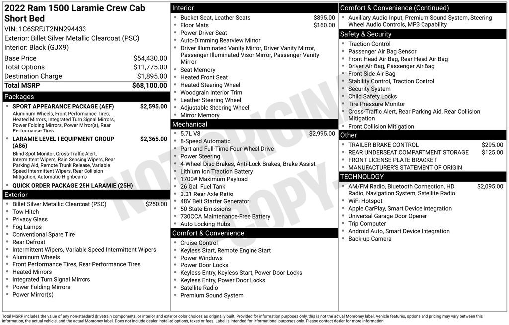 Used 2022 RAM 1500 Laramie w/ Sport Appearance Package image 4