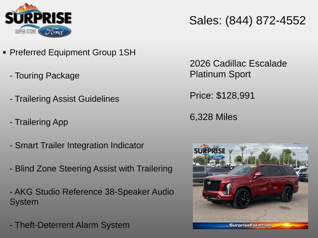 Used 2026 Cadillac Escalade Platinum Sport w/ LPO, ONYX Package AWD/4WD image 18